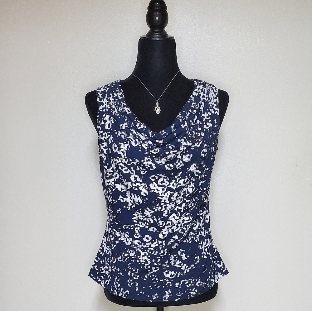 CALVIN KLEIN cowl neck sleeveless top size medium